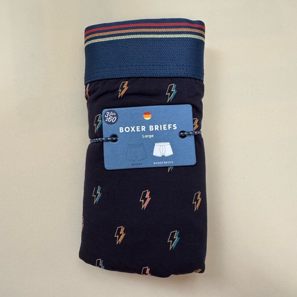 Marine Layer BOXER BRIEF navy Lightning bolt XXL